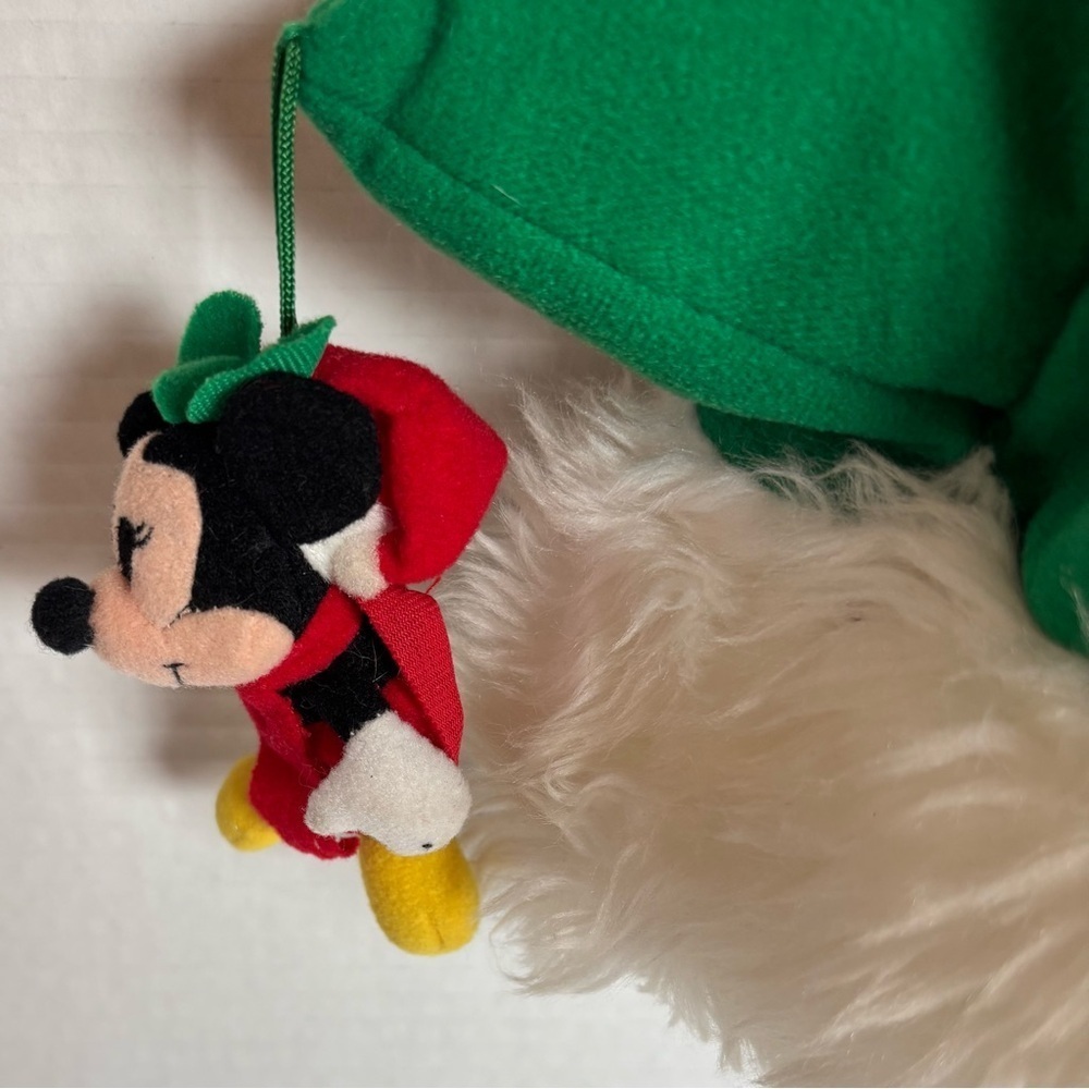Vintage Rare Disney Disneyland Resort Green Christmas Tree Hat *missing Donald - Picture 3 of 16